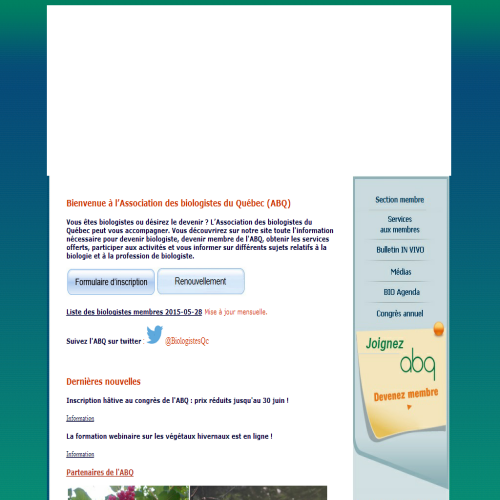ASSOCIATION DES BIOLOGISTES-QC