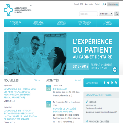 ASSOCIATION DES CHIRURGIENS DENTISTES DU QUEBEC