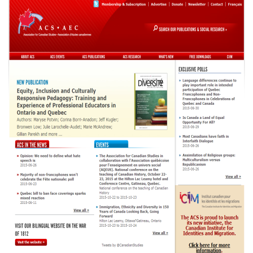 ASSOCIATION D'ETUDES CANADIENNES