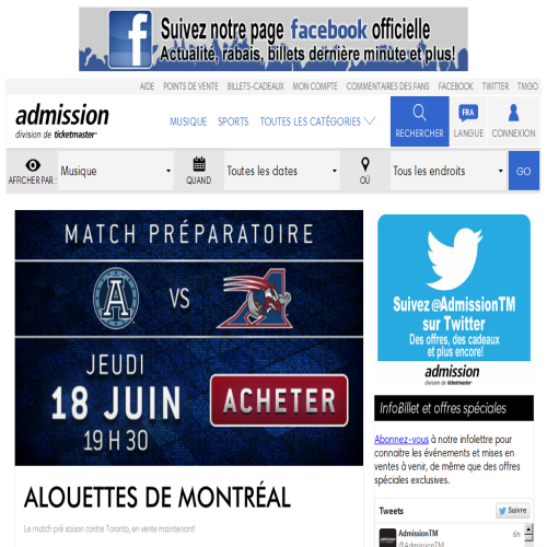 ADMISSION INC