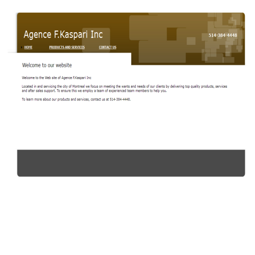 AGENCE F KASPARI INC