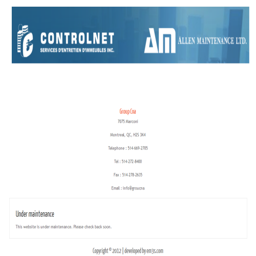 CONTROLNET SERVICES D'ENTRTN