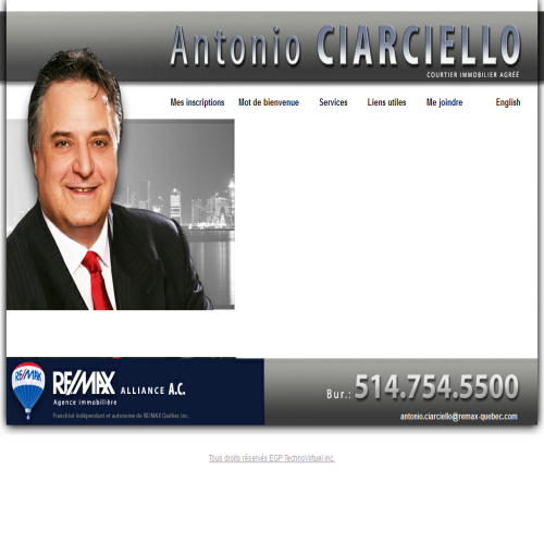 REMAX ALLIANCE A C REAL ESTATE AGENCY BROKER-DIRECTOR ANTONIO CIARCIELLO