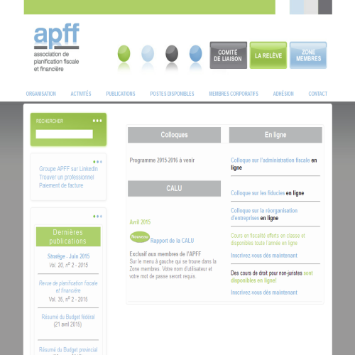 ASSOCIATION DE PLANIFICATION FISCALE ET FINANCIERE