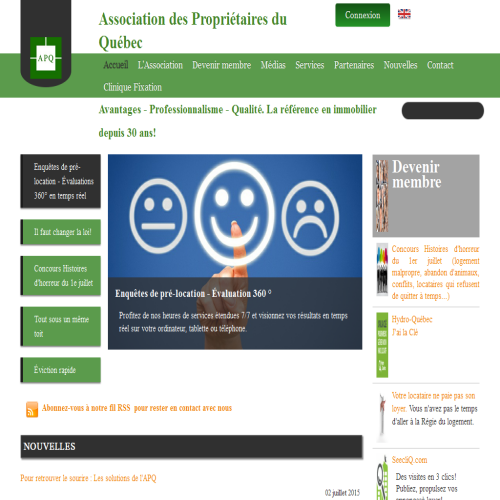 ASSOCIATION DES PROPRIETAIRES-APPELEZ A L'ASSOCIATION DES PROPRIETAIRES DU QUEBEC (APQ)