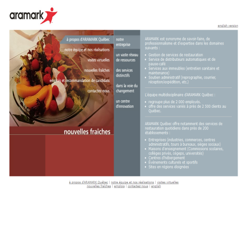 ARAMARK SERVICES DE PAUSE-CAFE