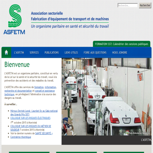 ASSOCIATION SECTORIELLE FABRICATION D'EQUIPEMENT DE TRANSPORT ET DE MACHINES (ASFETM)