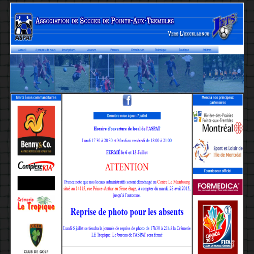 ASSOCIATION SOCCER POINTE AUX TREMBLES