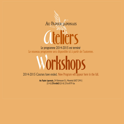 AU PAPIER JAPONAIS