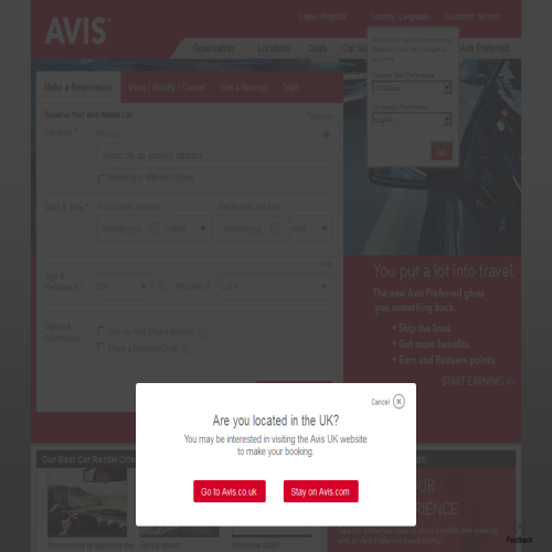 AVIS RENT A CAR