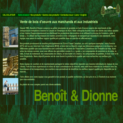 BENOIT & DIONNE PRODUITS