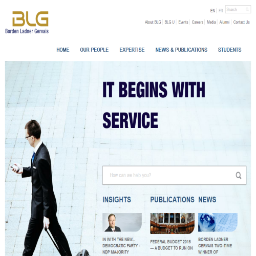 BORDEN LADNER GERVAIS SRL