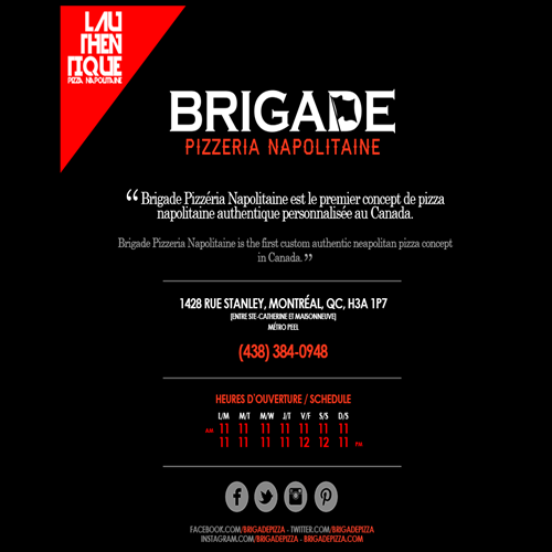 BRIGADE PIZZERIA NAPOLITAINE