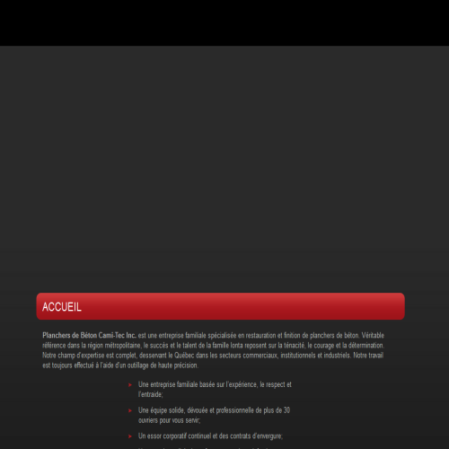 PLANCHER DE BETON CAMI-TEC INC