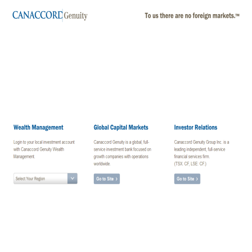 CANACCORD CAPITAL CORP