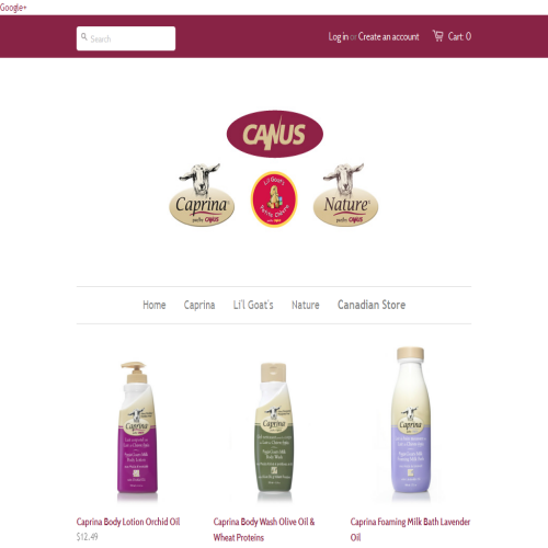 PRODUITS DE SOINS POUR LA PEAU AU LAIT DE CHEVRE CANUS INC