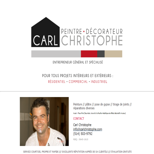 PEINTRE DECORATEUR CARL CHRISTOPHE INC PEINTRE DECORATEUR CARL CHRISTOPHE INC