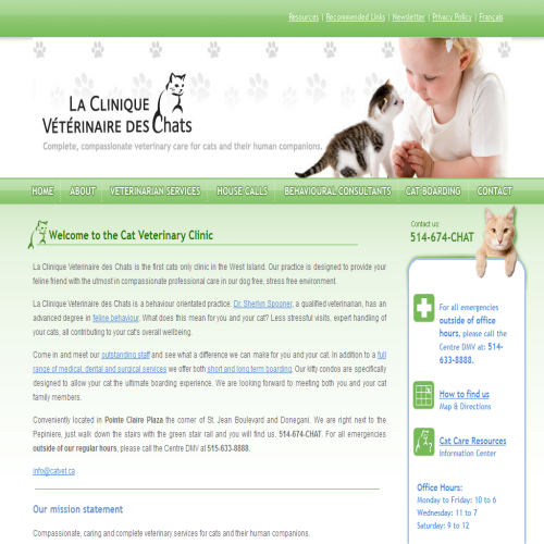 CLINIQUE VETERINAIRE DES CHATS (LA)