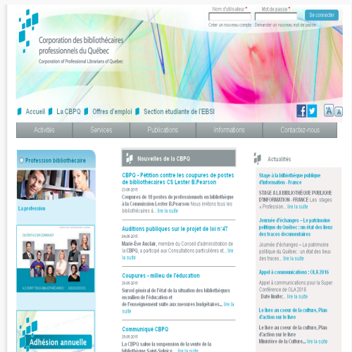 CORPORATION DES BILIOTHECAIRES