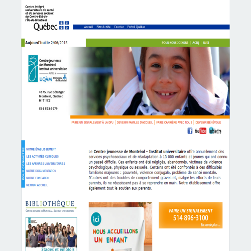 CENTRE JEUNESSE MONT ST ANT CENTRE JEUNESSE MONT ST ANT