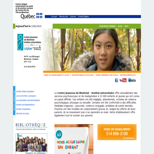 CENTRES JEUNESSE DE MONTREAL