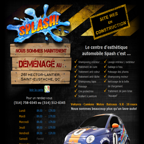 CENTRE D'ESTHETIQUE AUTOMOBILE SPLASH INC