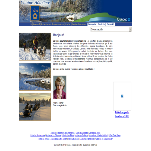 CHAINE HOTELIERE HOTE