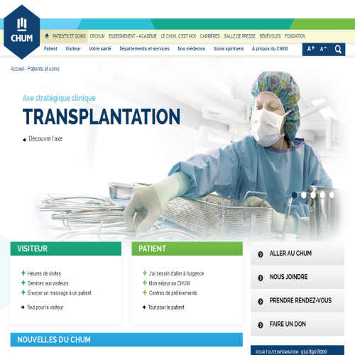 CENTRE HOSPITALIER DE L'UNIV CENTRE HOSPITALIER DE L'UNIV