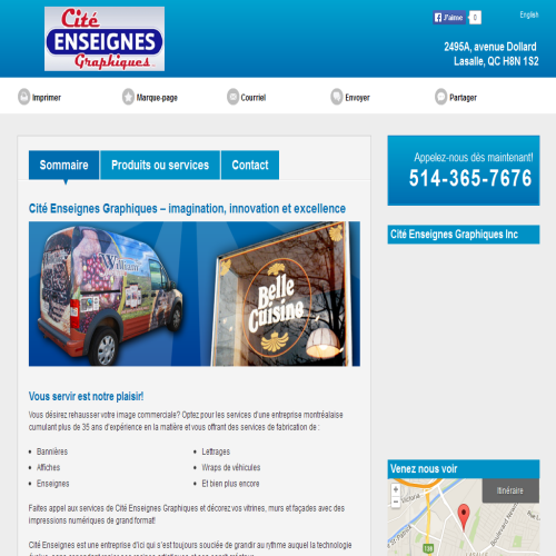 CITE ENSEIGNES GRAPHIQUES INC