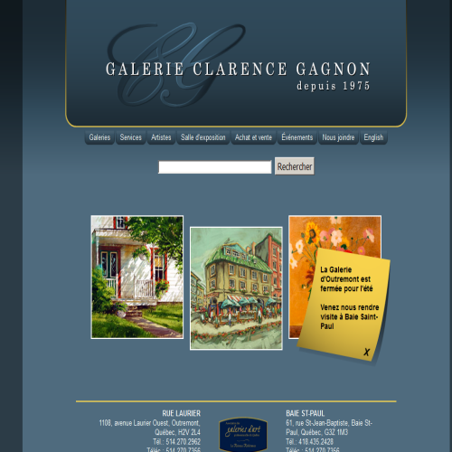 GALERIE D'ART CLARENCE GAGNON