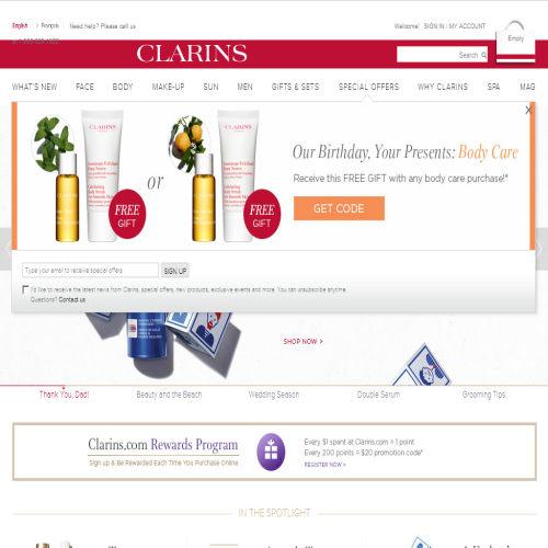 CLARINS CANADA INC