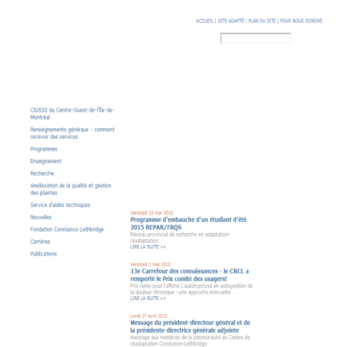 CONSTANCE LETHBRIDGE REHAB CTR