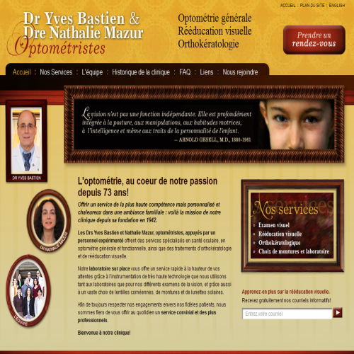 DR YVES BASTIEN ET NATHALIE MAZUR OPTOMETRISTES