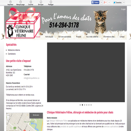 CLINIQUE VETERINAIRE FELINE INC