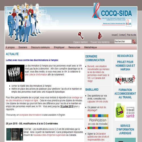 COALITION DES ORGANISMES COMM