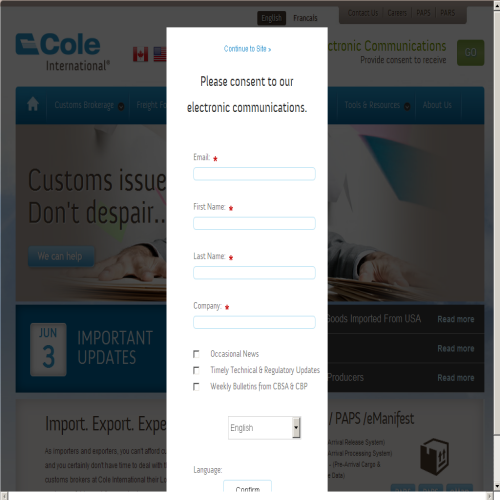 COLE INTERNATIONAL INC