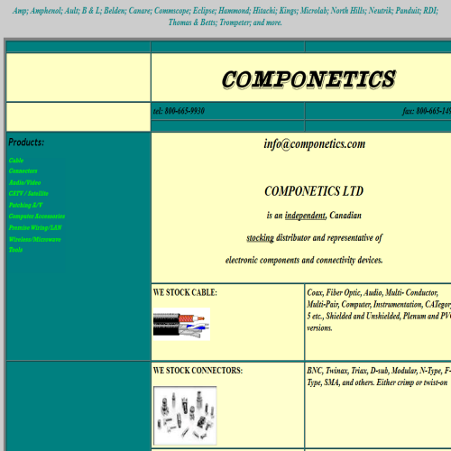 COMPONETICS LIMITED