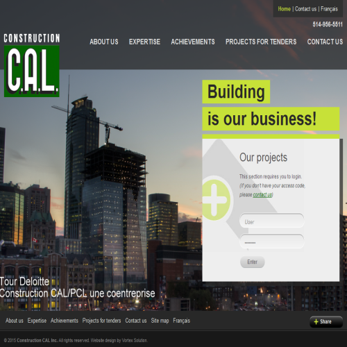 CONSTRUCTION CAL CONSTRUCTION CAL