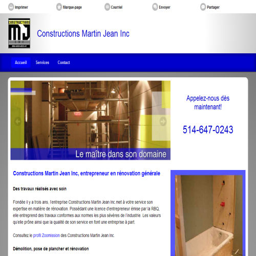 CONSTRUCTIONS MARTIN JEAN