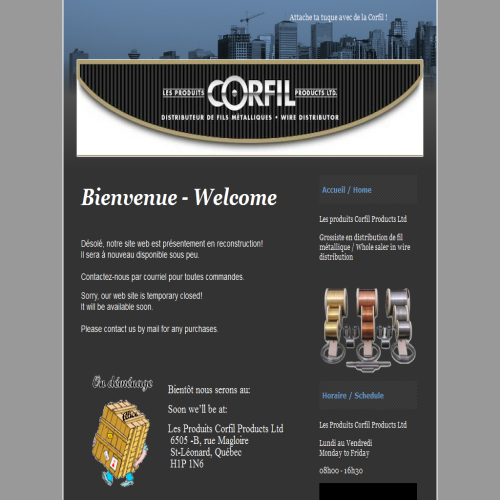 CORFIL PRODUITS LTEE