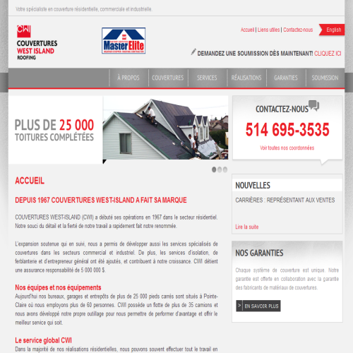COUVERTURES WEST-ISLAND INC