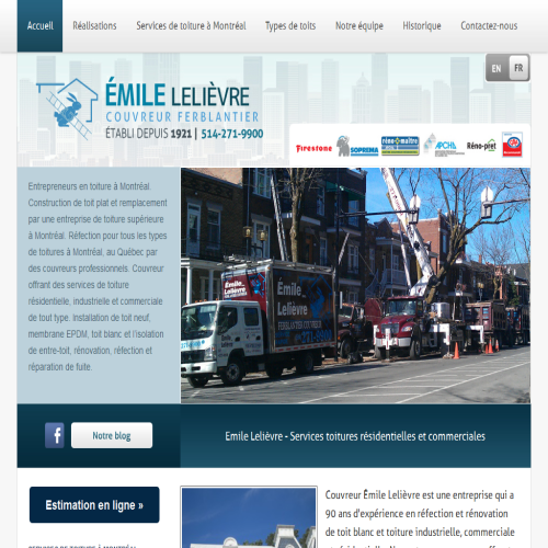 EMILE LELIEVRE FERBLANTIER-COUVREUR INC