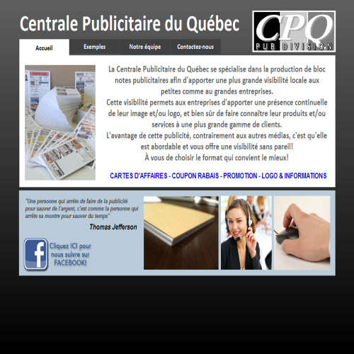 CENTRE PUBLICITAIRE DU QUEBEC CENTRE PUBLICITAIRE DU QUEBEC