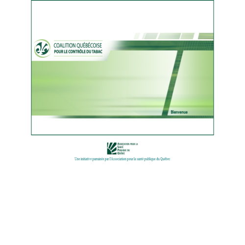 COALITION QUEBECOISE POUR LE CONTROLE DU TABAC