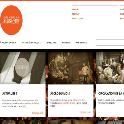 CONSL QUE'BE'COIS DE LA MSIQUE