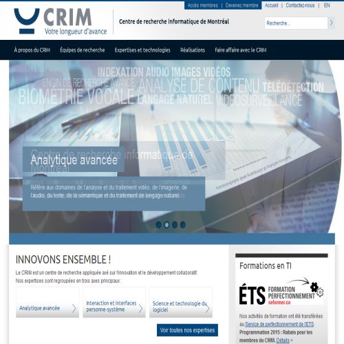 CENTRE DE RECHERCHE INFO