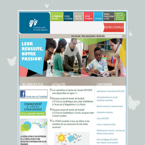 COMMISSION SCOLAIRE DES GRANDES- SEIGNEURIES - WEB:
