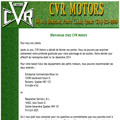 CVR POINTE CLAIRE INC