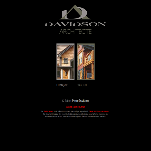 DAVIDSON  ARCHITECTE