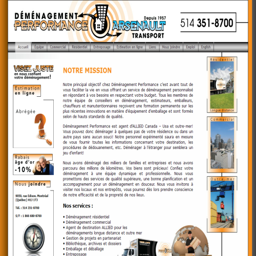 DEMENAGEMENT PERFORMANCE PMI INC